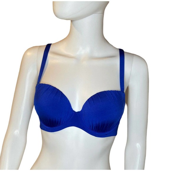 Panache Other - Panache Swim Marina Blue Balconnet Bikini Top sz 32DD